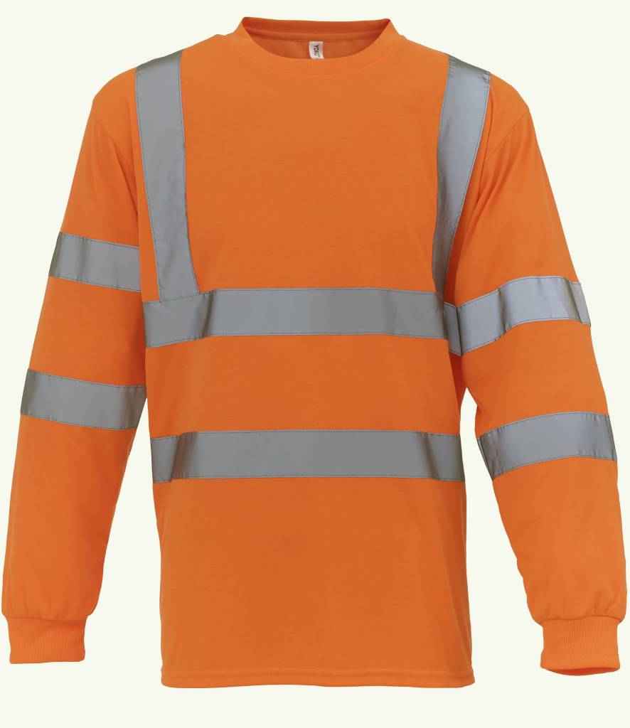 Yoko Hi-Vis Long Sleeve T-Shirt Orange