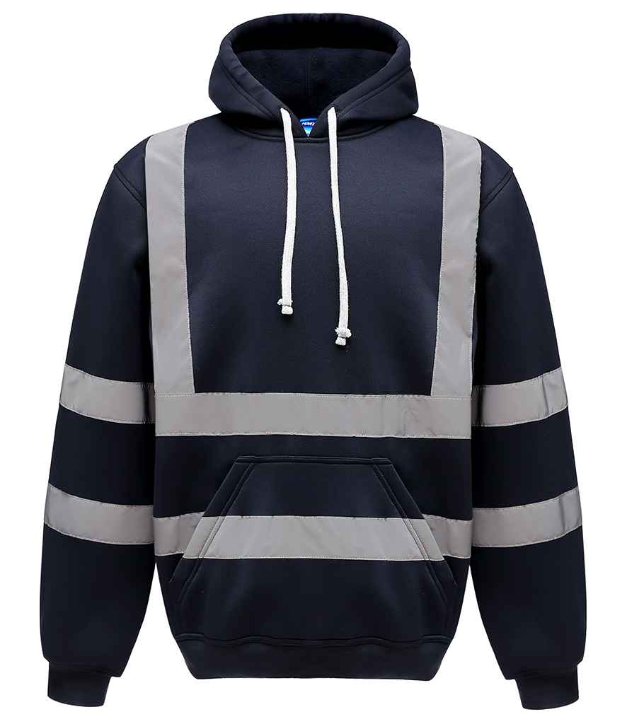 Yoko Hi-Vis Pull Over Hoodie Navy