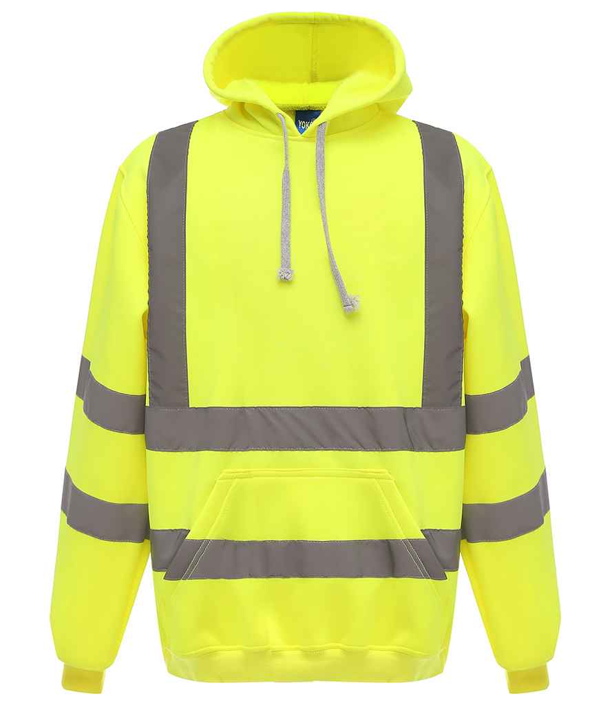 Yoko Hi-Vis Pull Over Hoodie Yellow
