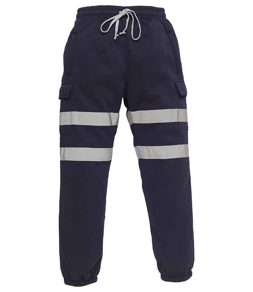 Yoko Hi-Vis Jog Pants | Navy Trousers - Lancashire Teamwear