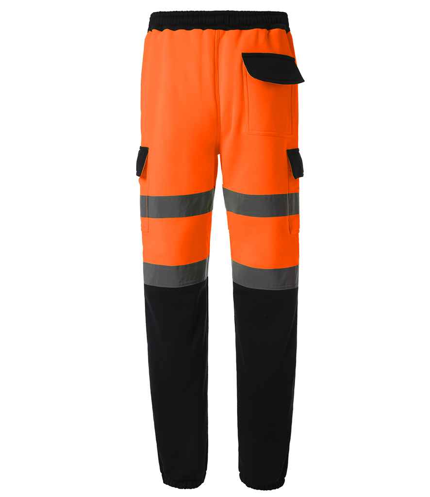 Yoko Hi-Vis Jog Pants | Orange/Navy Trousers - Lancashire Teamwear