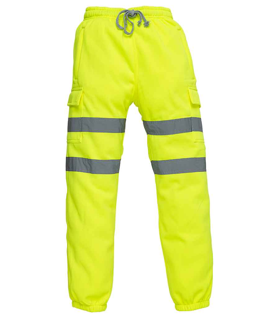 Yoko Hi-Vis Jog Pants | Yellow Trousers - Lancashire Teamwear