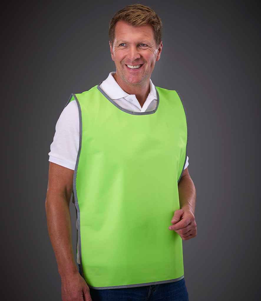 Yoko Hi-Vis Reflective Border Tabard | Lime Green - Lancashire Teamwear