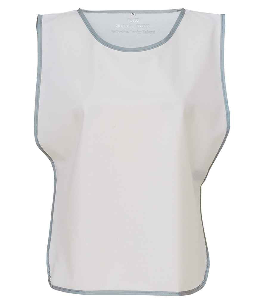 Yoko Hi-Vis Reflective Border Tabard | White - Lancashire Teamwear