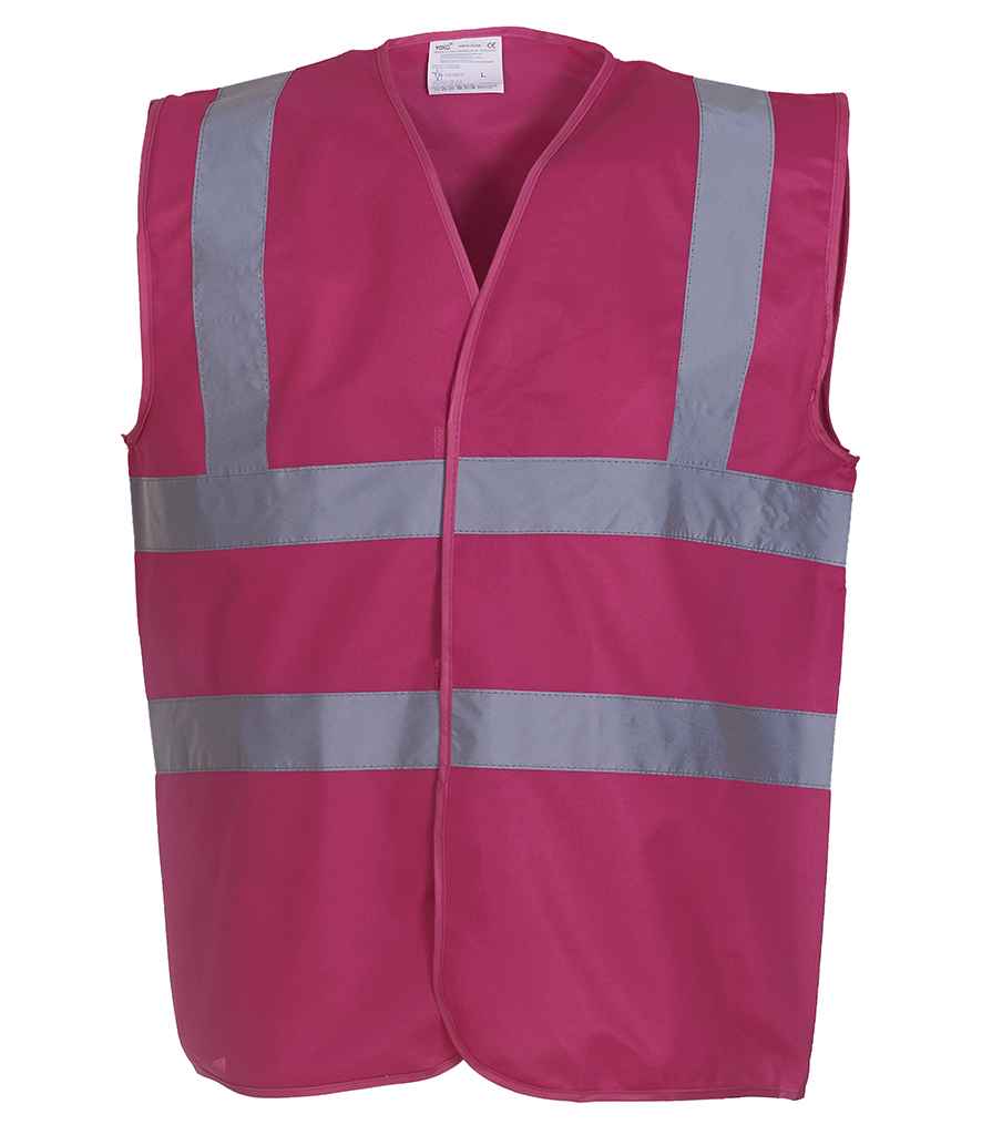 Yoko Hi-Vis Two Band and Braces Waistcoat | Raspberry Raspberry