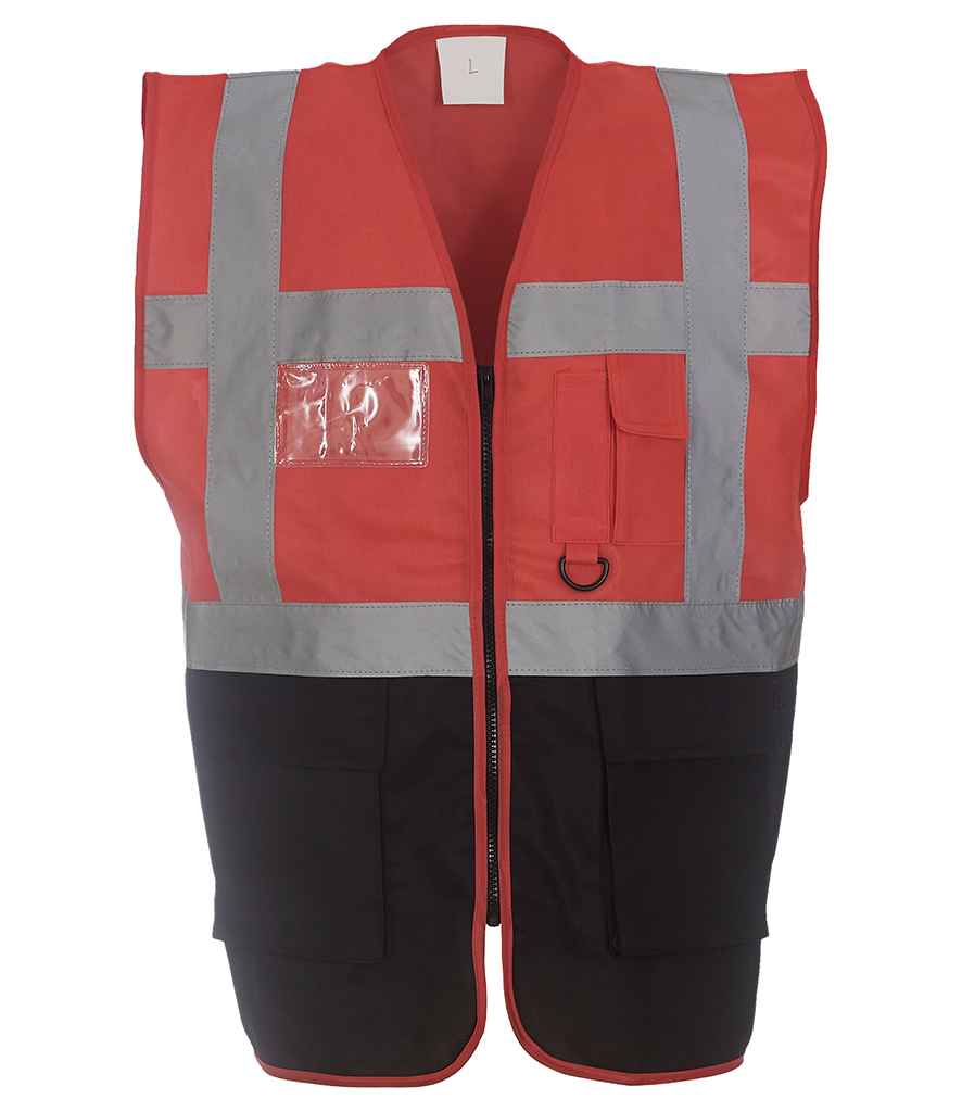 Yoko Executive Waistcoat | Red/Black Red/Black
