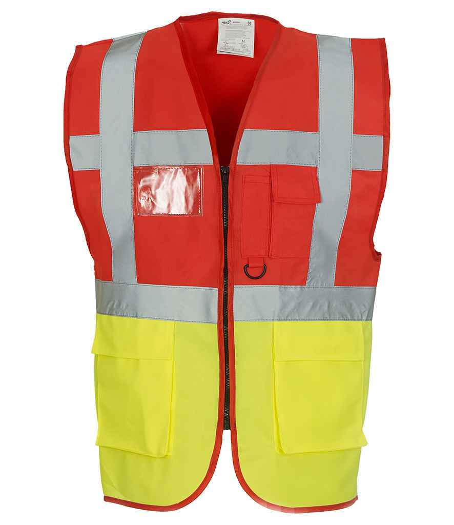 Yoko Executive Waistcoat | Red/Yellow Red/Yellow