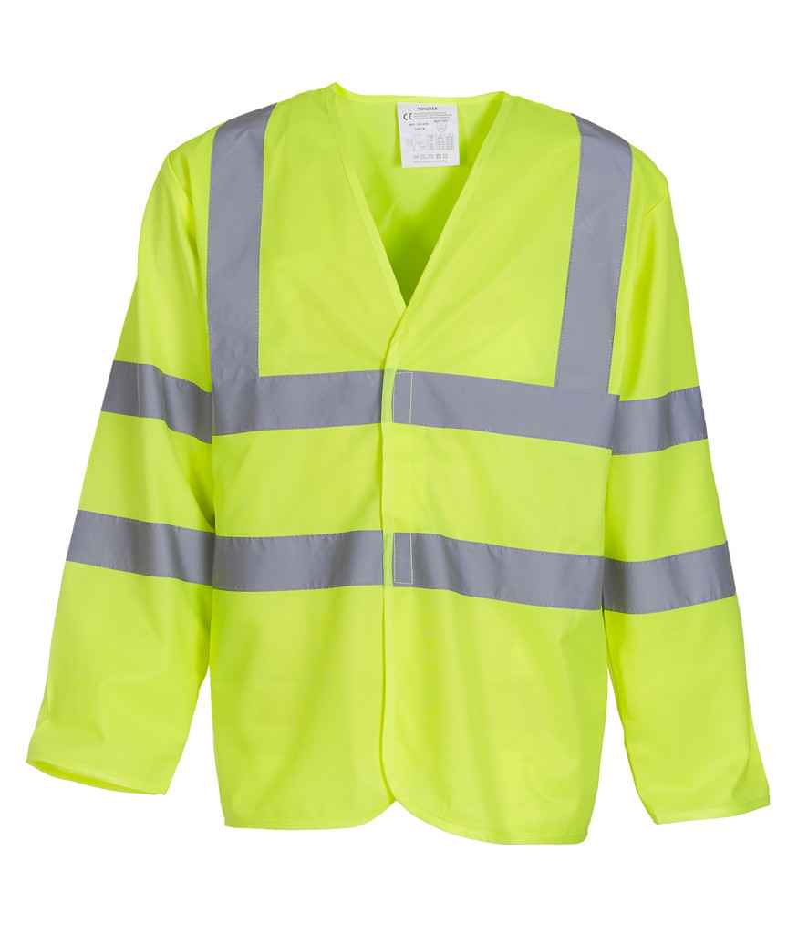 Yoko Hi-Vis Long Sleeve Jacket | Yellow - Lancashire Teamwear
