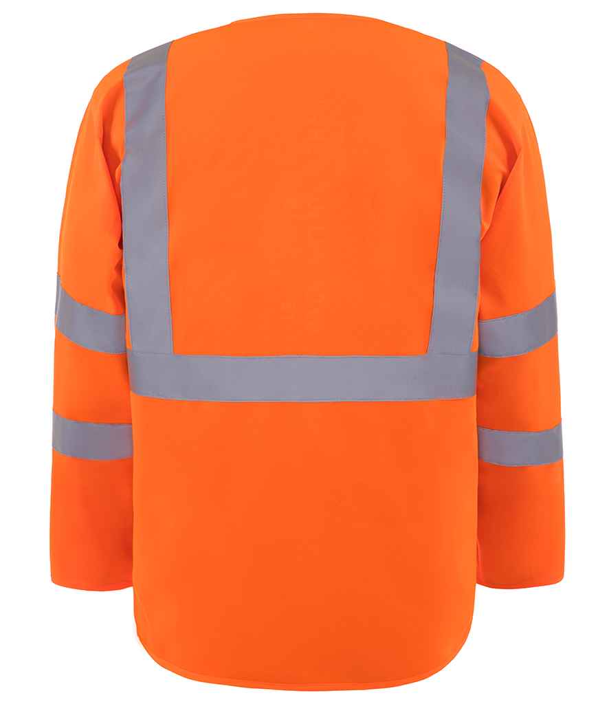 Yoko Hi-Vis Executive Long Sleeve Waistcoat | Orange - Lancashire Teamwear