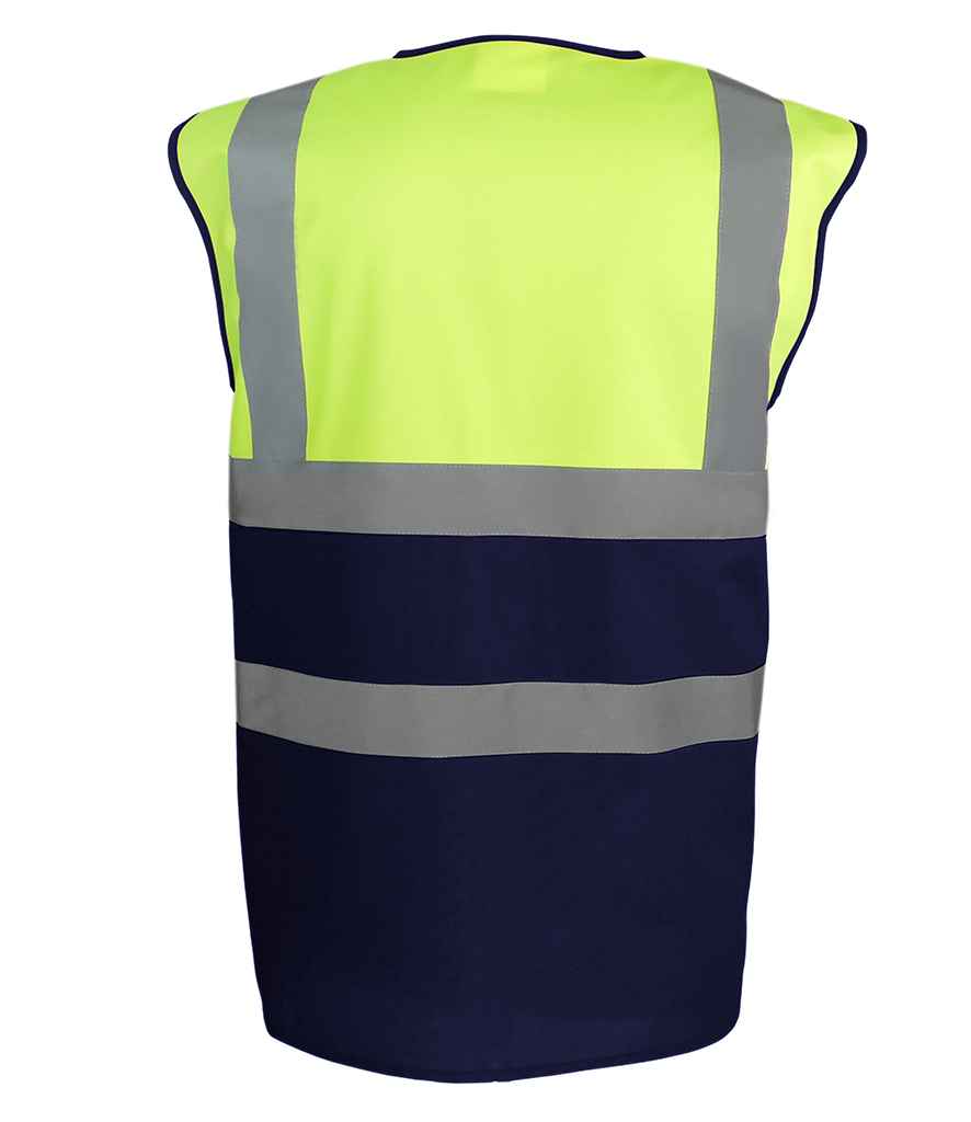 Yoko Two Tone Waistcoat | Yellow/Navy - Lancashire Teamwear
