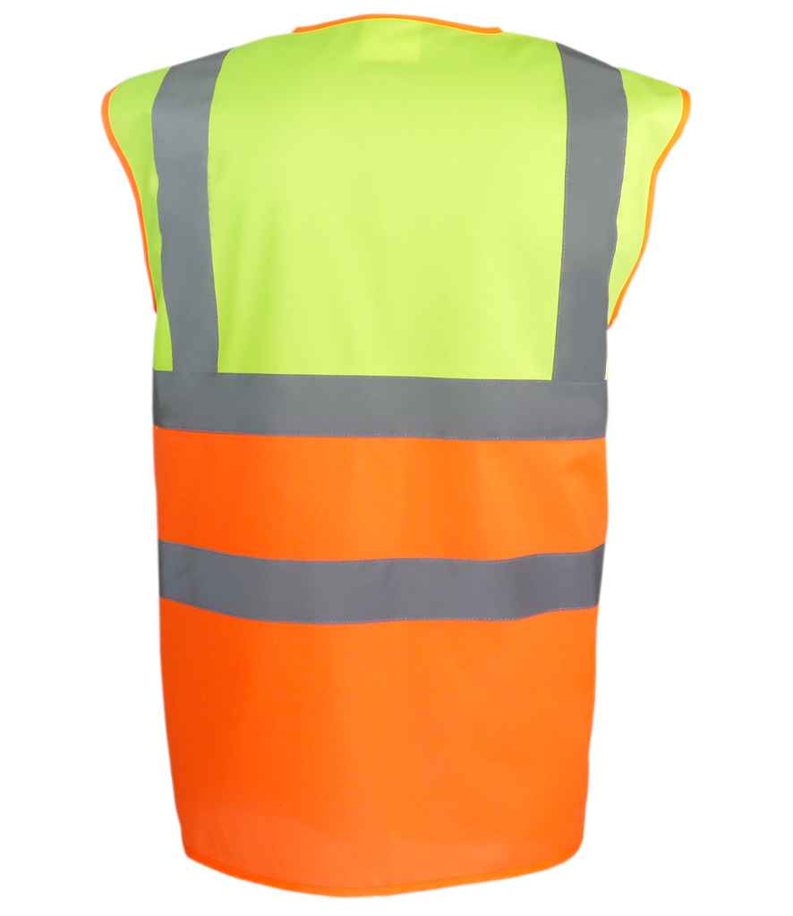 Yoko Two Tone Waistcoat | Yellow/Orange - Lancashire Teamwear