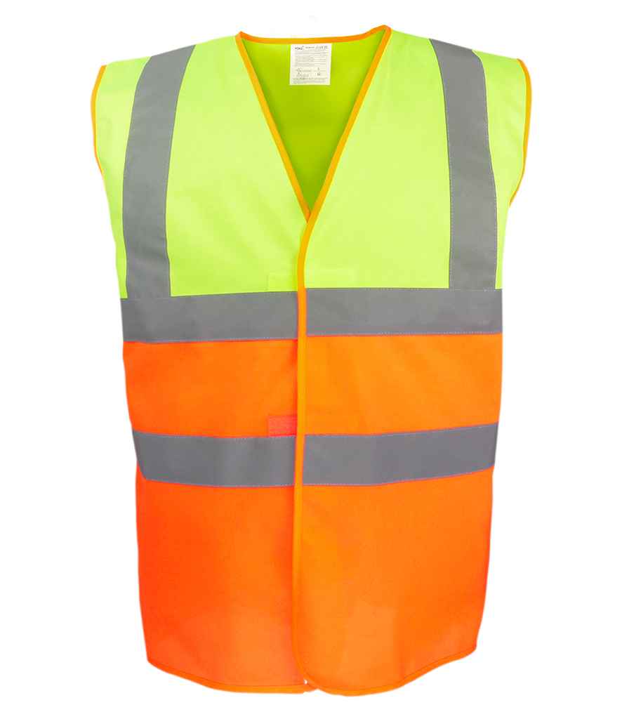Yoko Two Tone Waistcoat | Yellow/Orange - Lancashire Teamwear