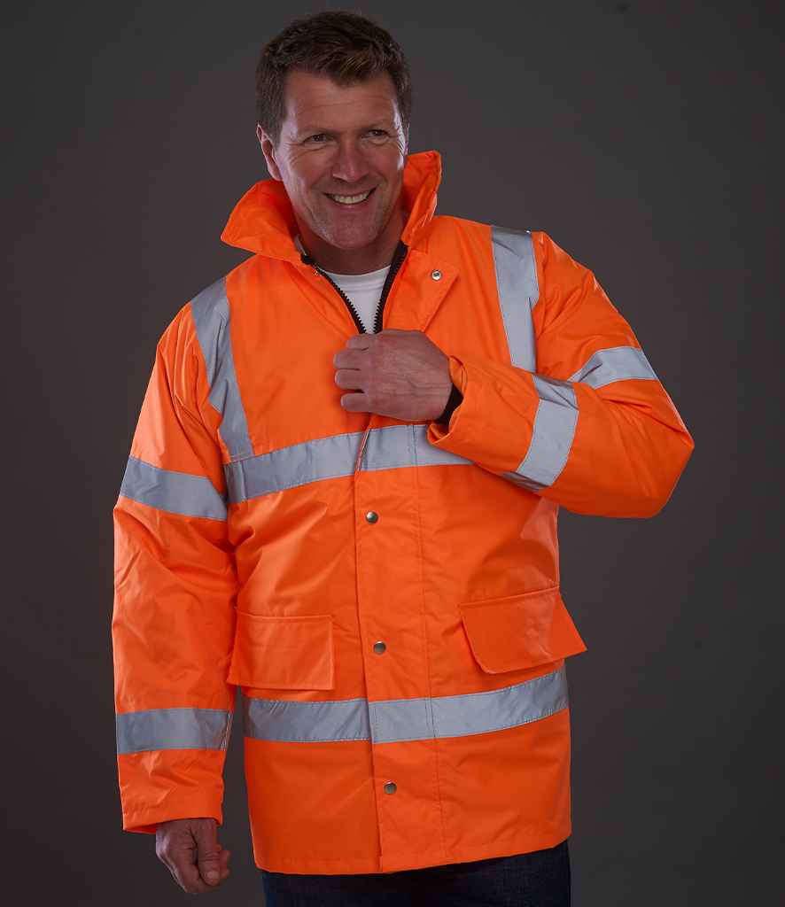 Yoko Hi-Vis Classic Motorway Jacket | Orange - Lancashire Teamwear