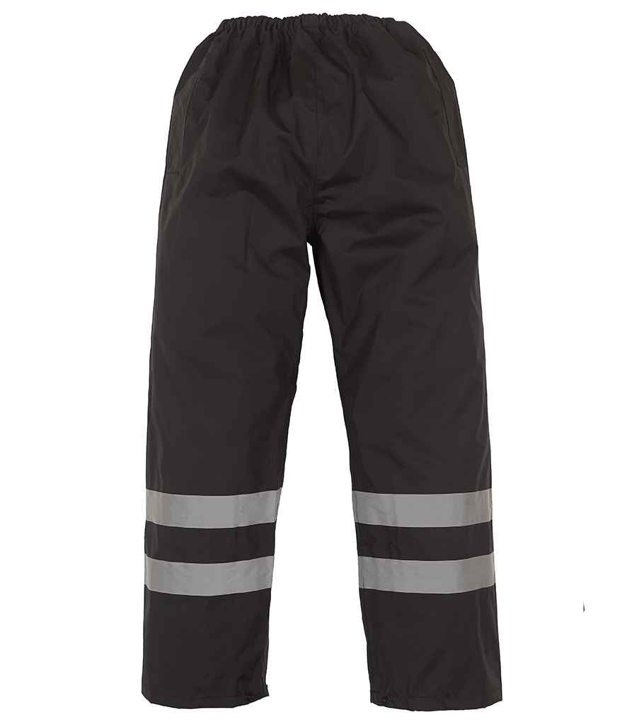 Yoko Hi-Vis Waterproof Overtrousers Black