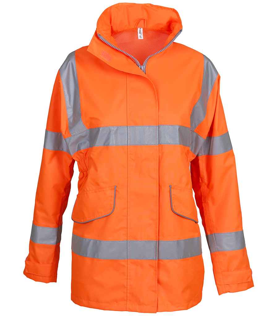 Yoko Ladies Hi-Vis Executive Jacket Orange