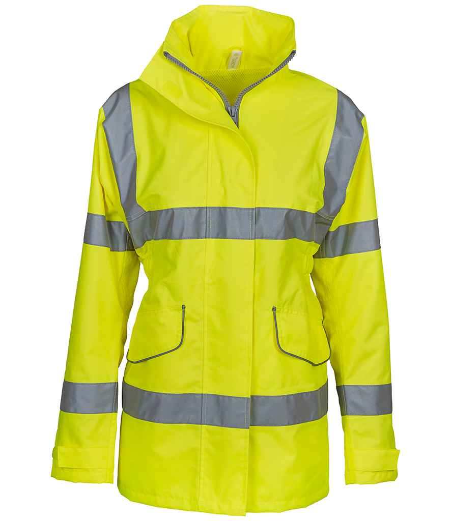 Yoko Ladies Hi-Vis Executive Jacket Yellow