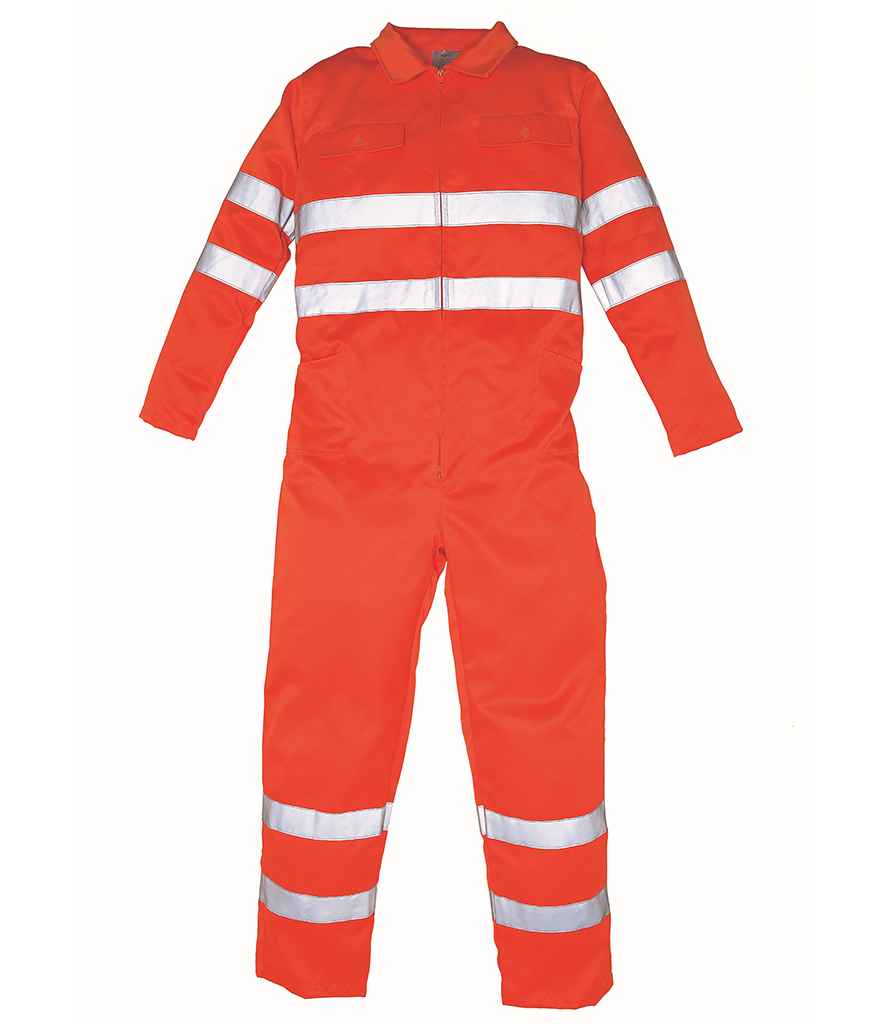 Yoko Hi-Vis Poly/Cotton Coverall Orange