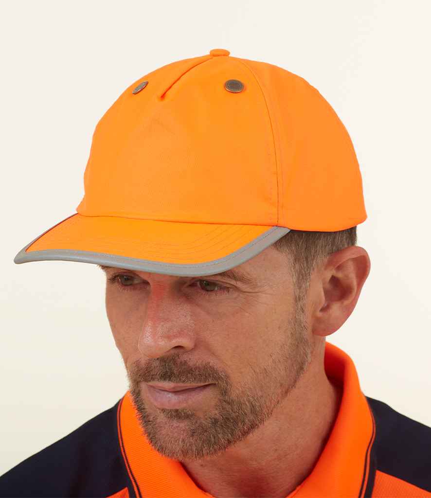 Yoko Hi-Vis Safety Bump Cap | Orange Headwear - Lancashire Teamwear