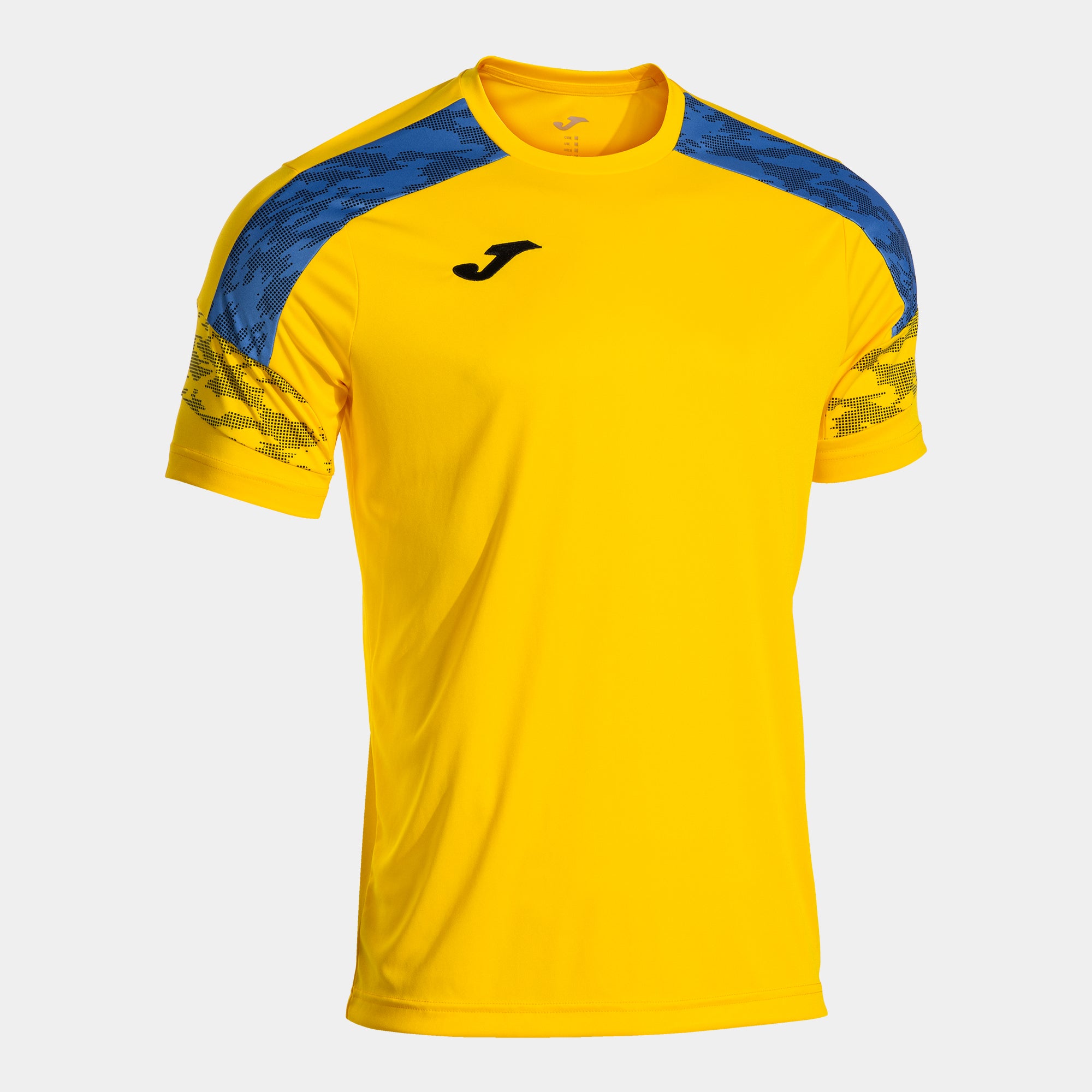 Joma Championship Viii Short Sleeve T-Shirt Yellow Royal Blue