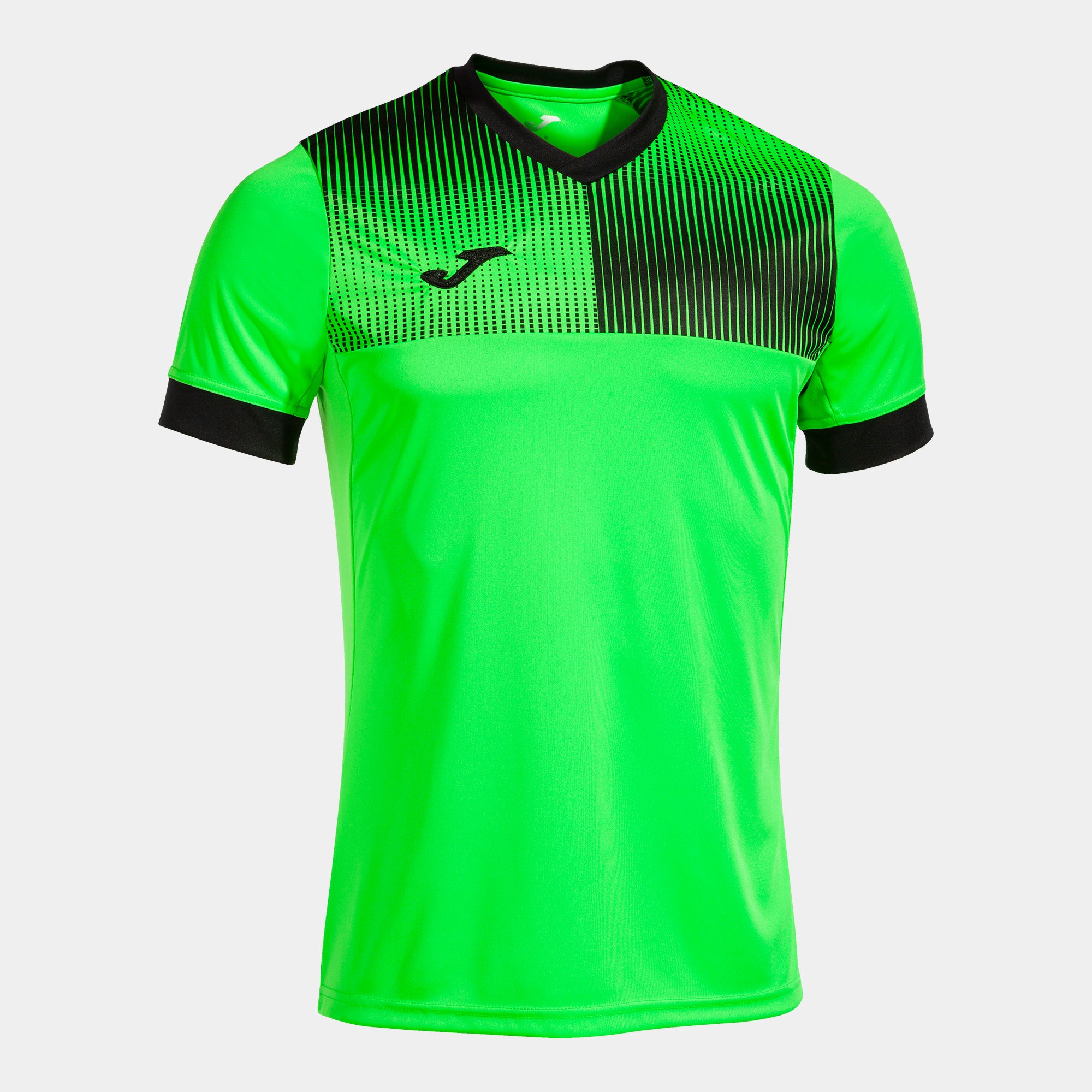 Joma Supernova Iv Short Sleeve T-Shirt Fluor Green Black