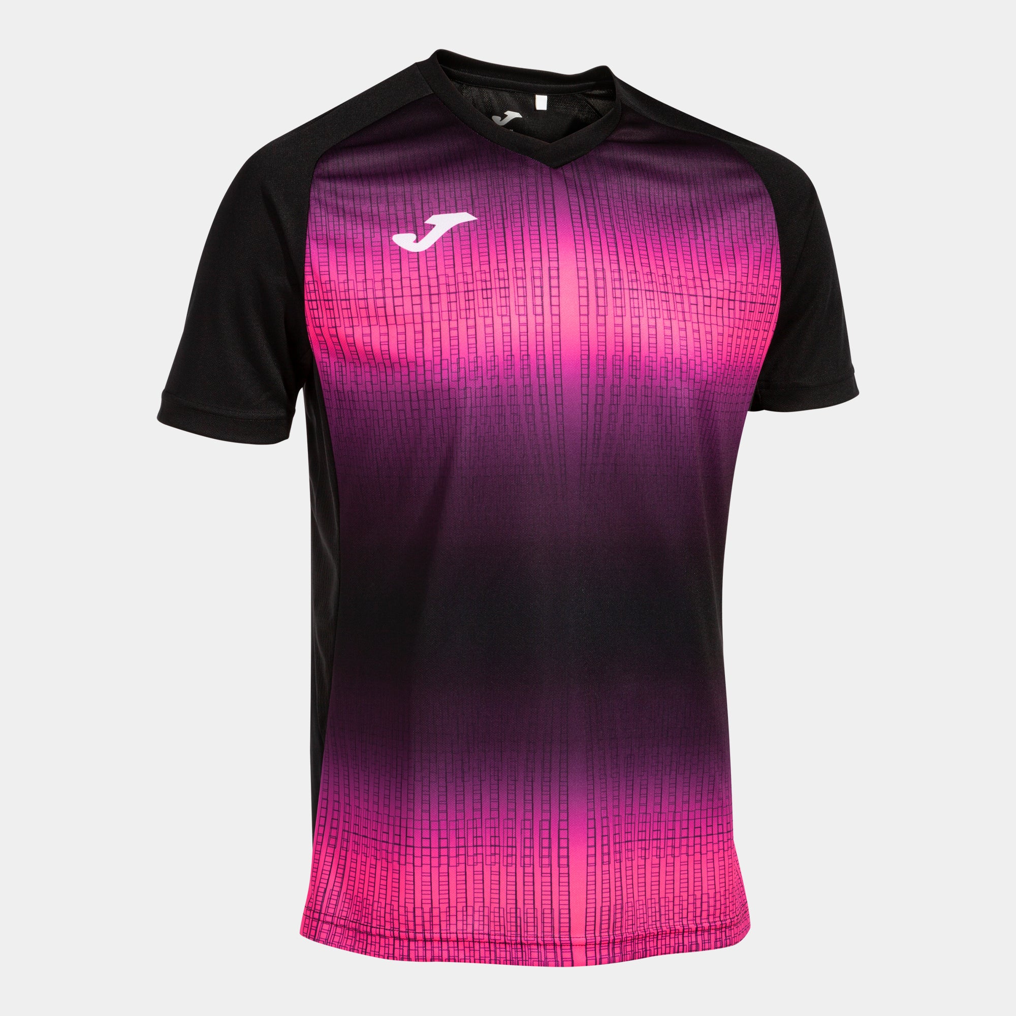 Joma Tiger V Short Sleeve T-Shirt Black Fluor Pink