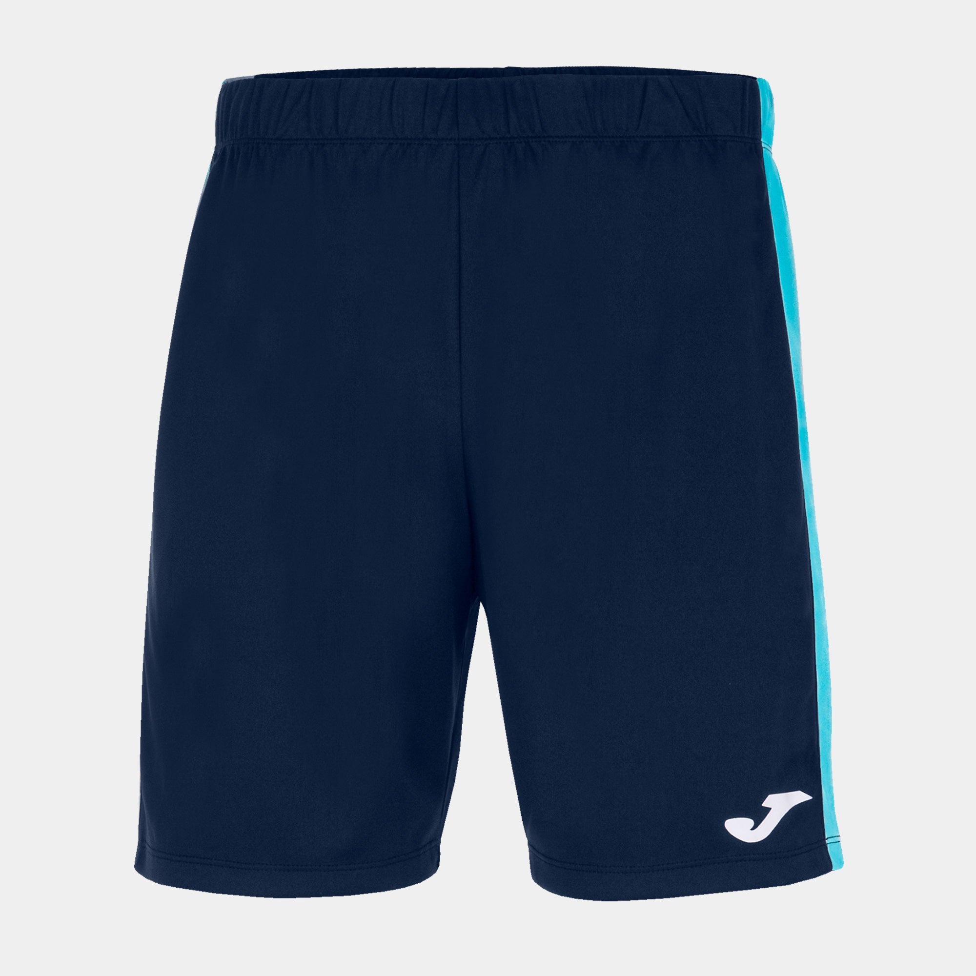 Joma Navy Blue-Fluorescent Turquoise Blue Academy Shorts