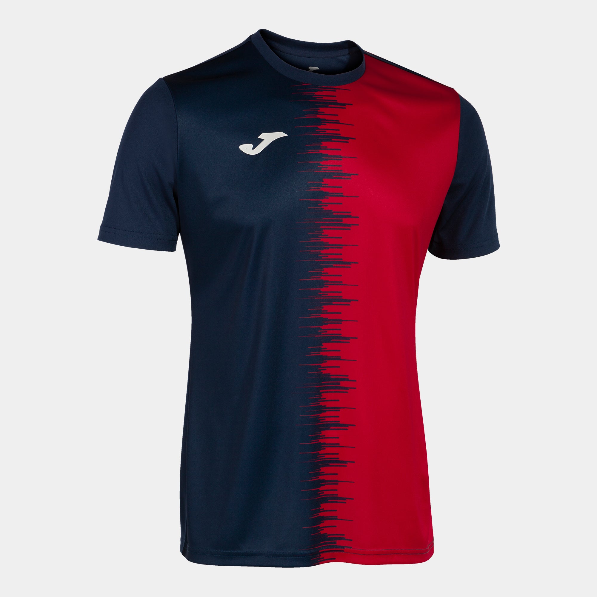 Joma City Ii Short Sleeve T-Shirt Navy Red