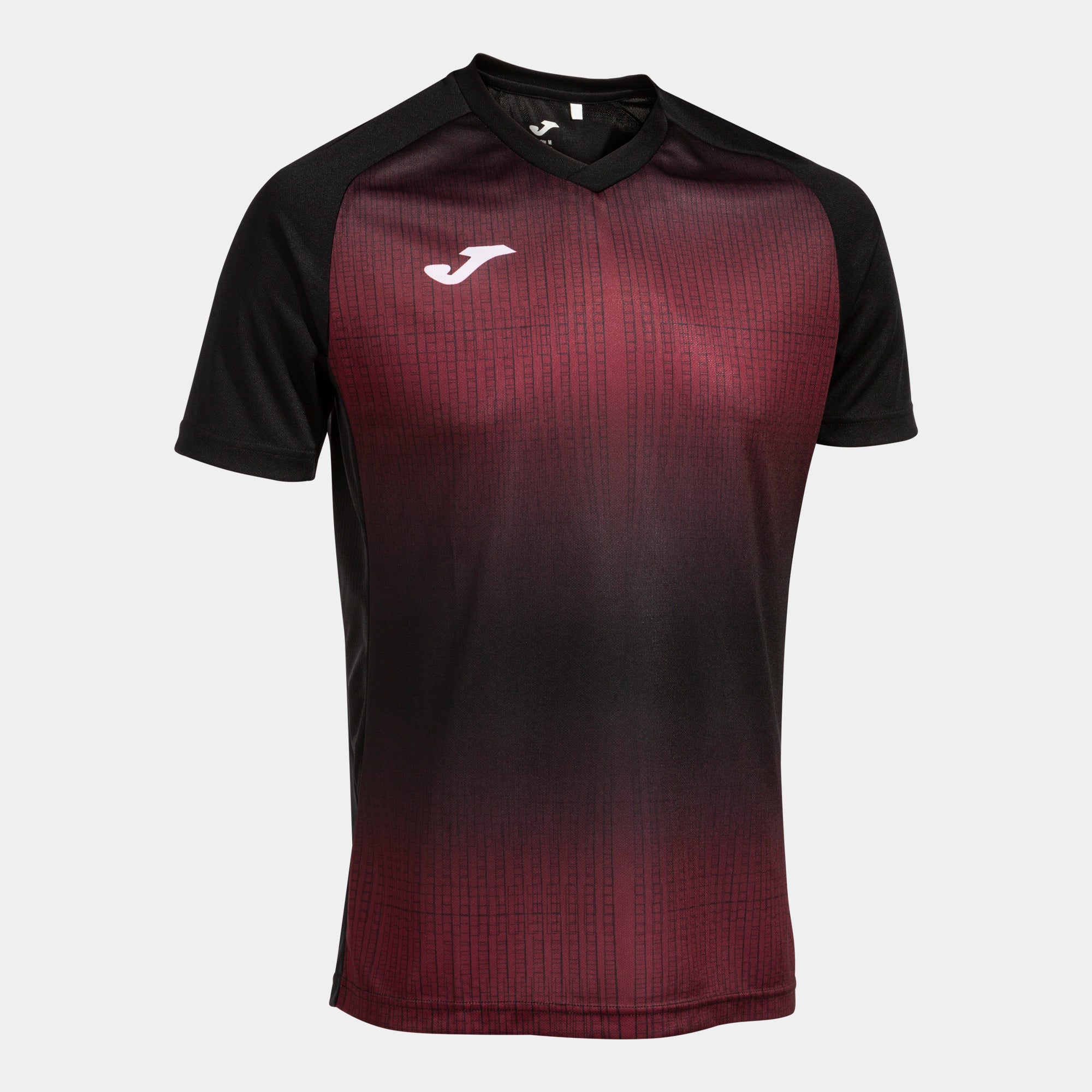 Joma Tiger V Short Sleeve T-Shirt Black Burgundy