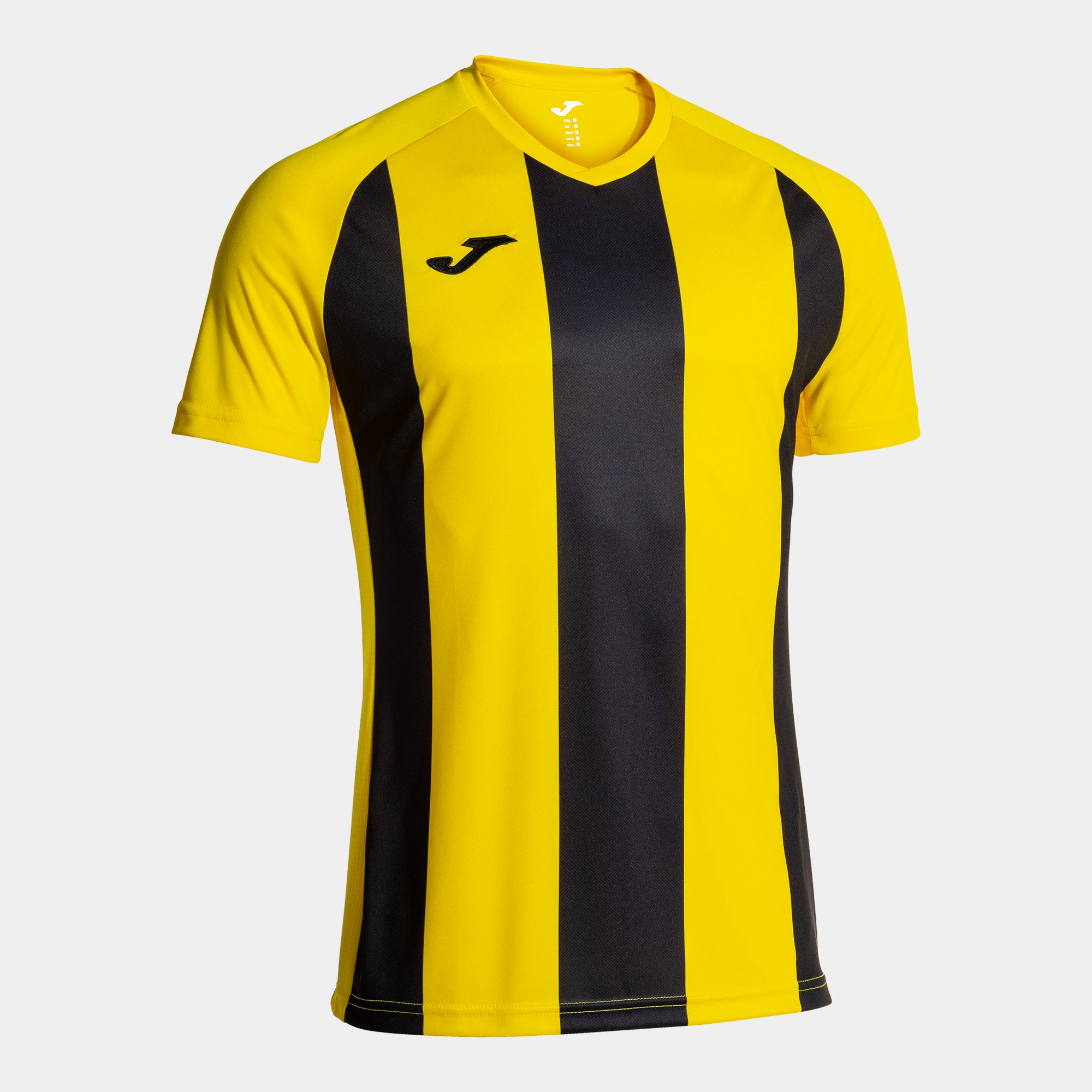 Joma Inter Iv Short Sleeve T-Shirt Yellow Black