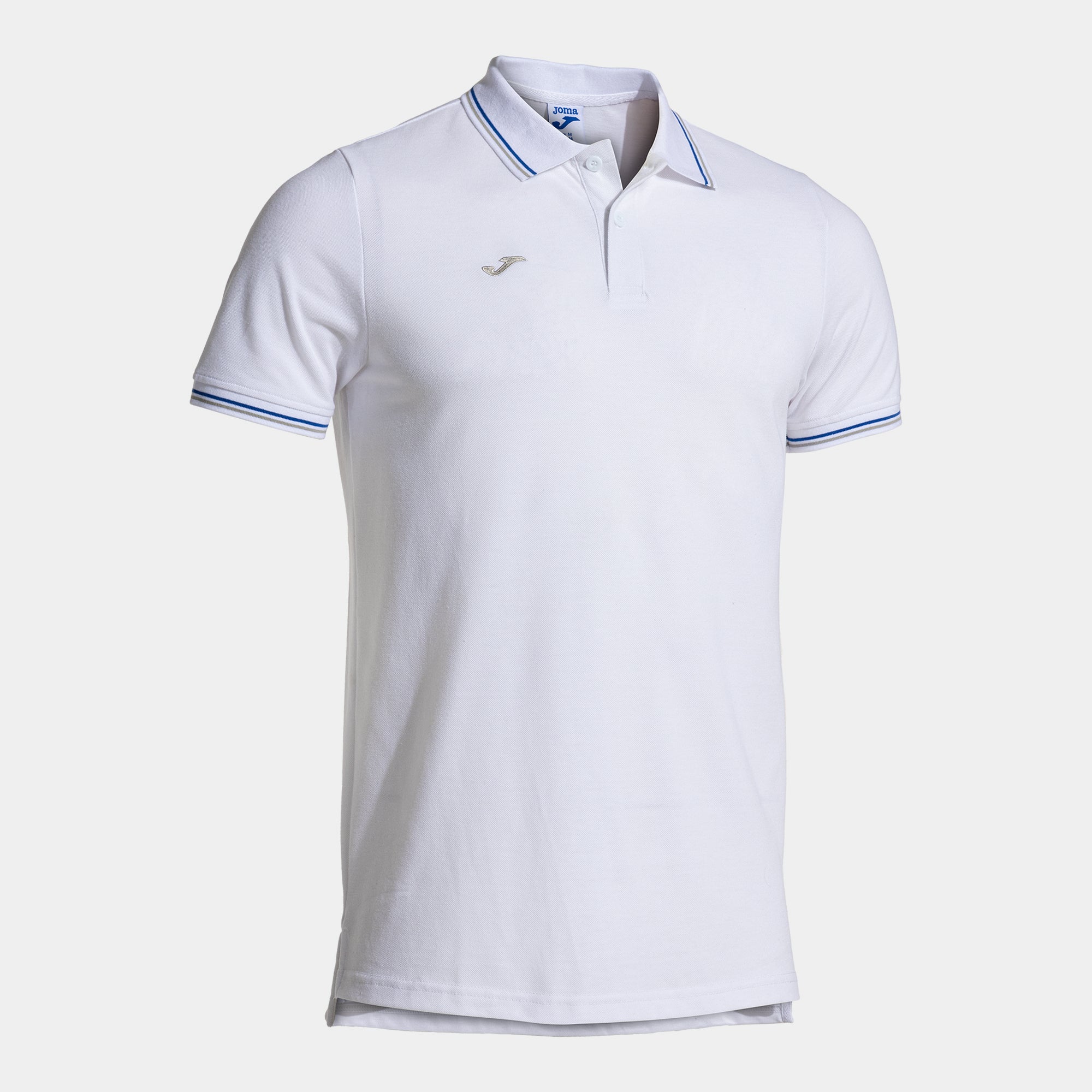 Joma Confort Classic Short Sleeve Polo White Royal