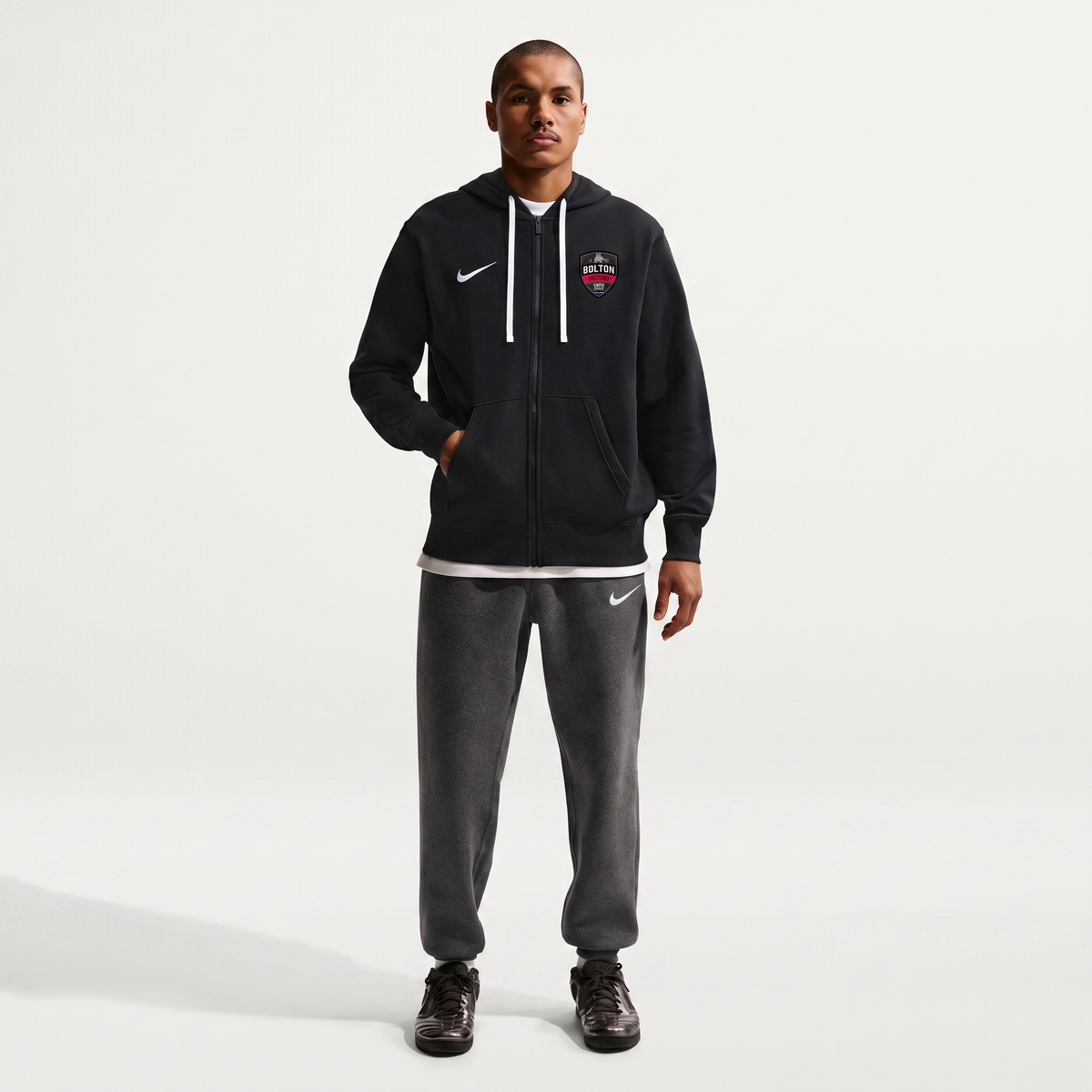 Bolton Metro Nike Park 26 Full-Zip Fleece Hoodie with club badge – Men's