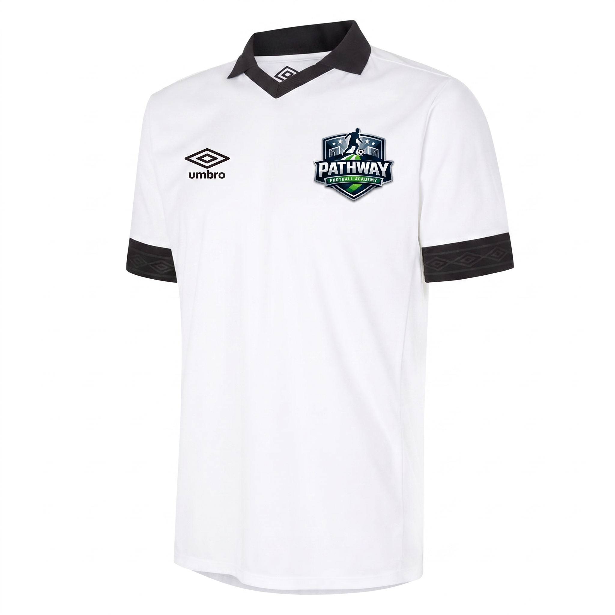 Pathway Football Academy Umbro Tempest SS Jersey in Black & White