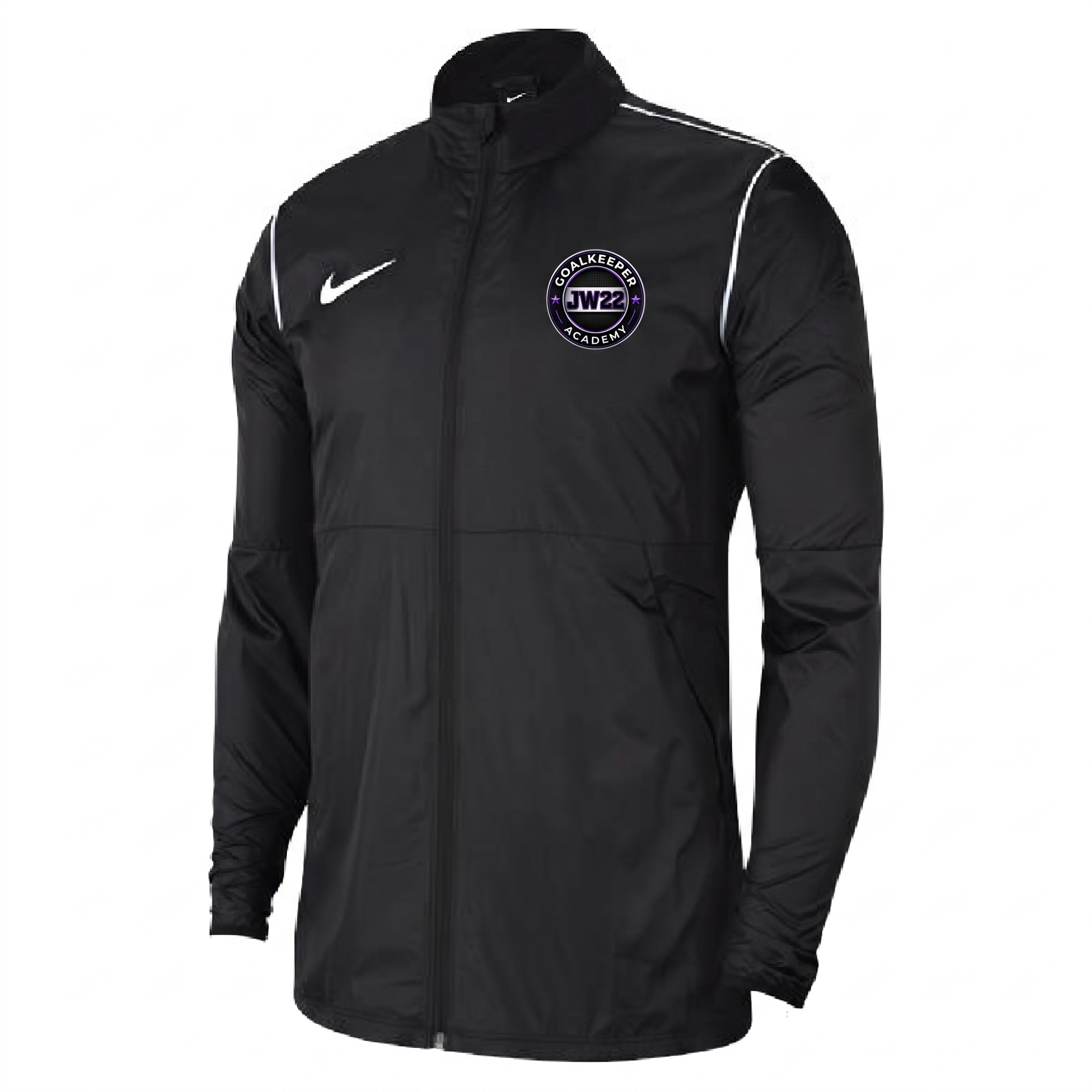 JW22 Goalkeeper Academy Nike Park 20 Rain Jacket in Black