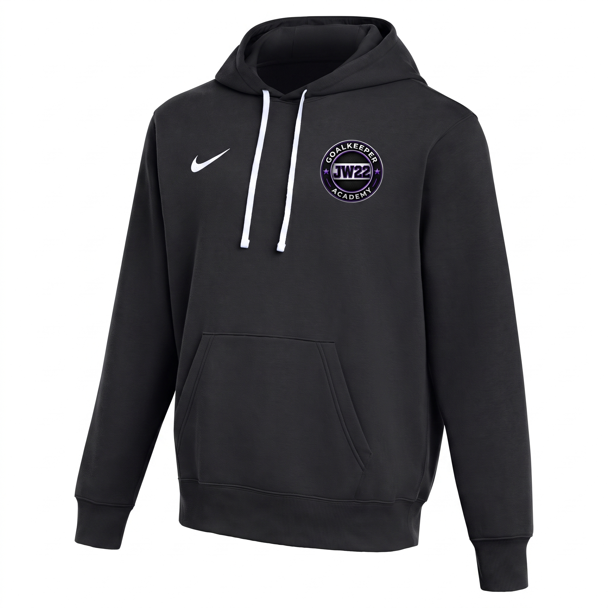 JW22 Goalkeeper Academy Nike Park 26 Fleece Hoodie in Black