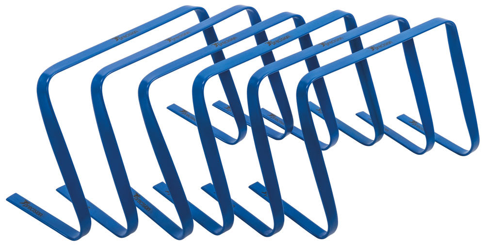 Precision Flat Hurdle Set of 6 - 12" Blue