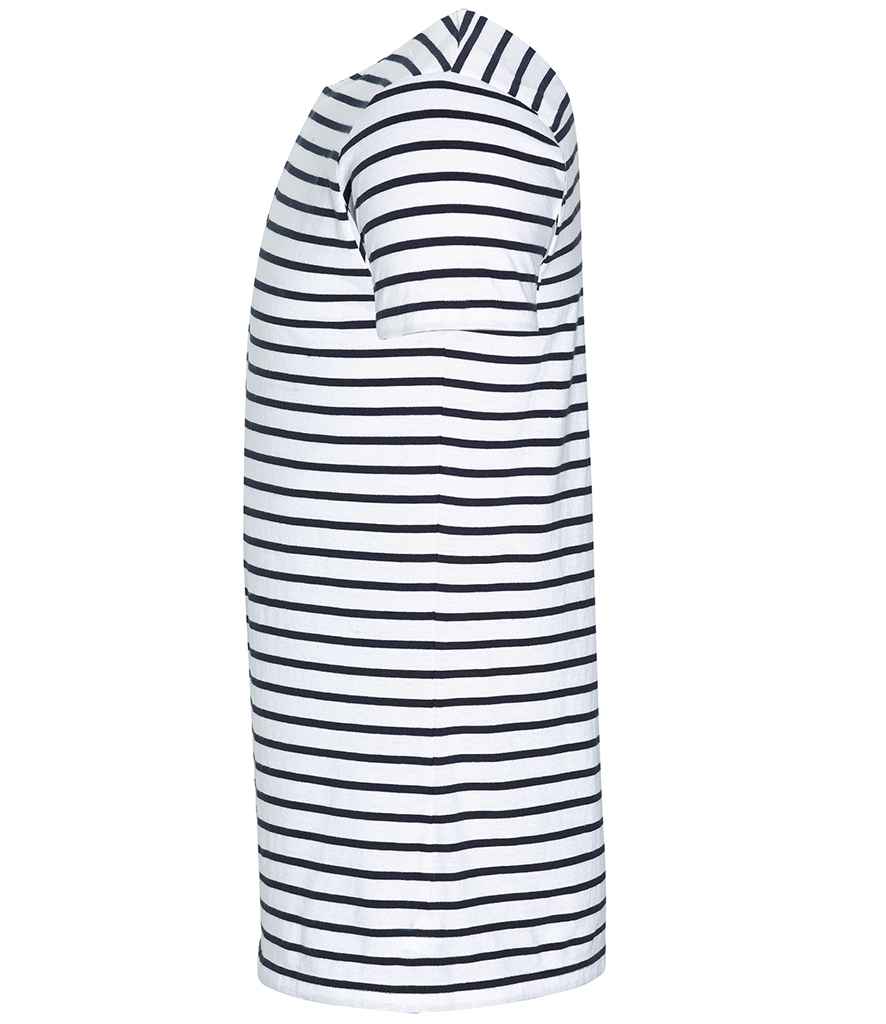 SOL'S Miles Striped T-Shirt | White/Navy - Lancashire Teamwear