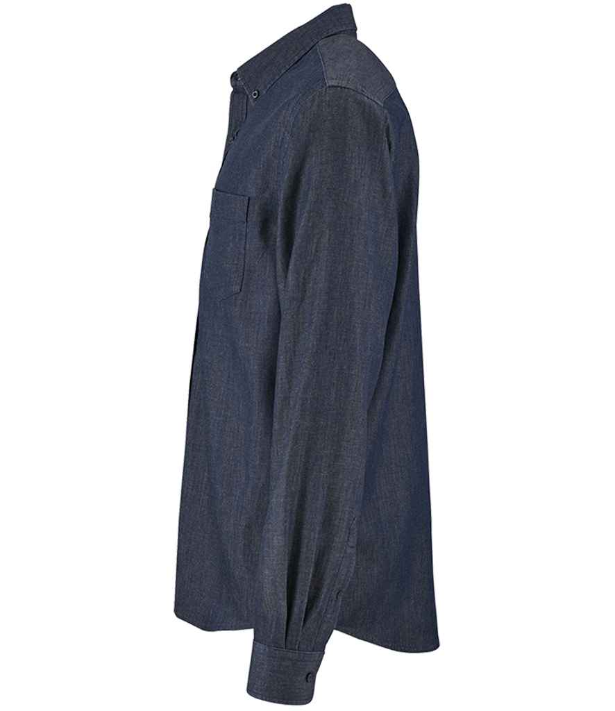 SOL'S Barry Long Sleeve Denim Shirt | Denim Brut - Lancashire Teamwear