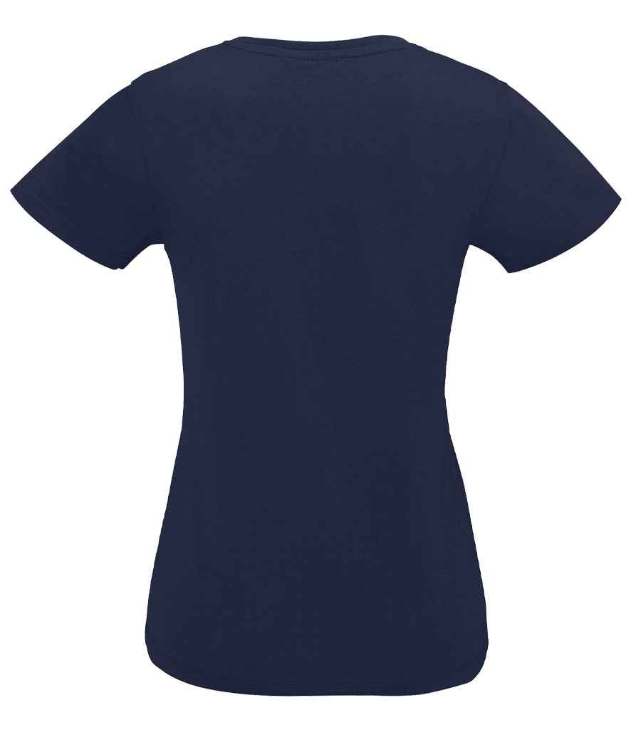 SOL'S Ladies Imperial V Neck T-Shirt | French Navy - Lancashire Teamwear