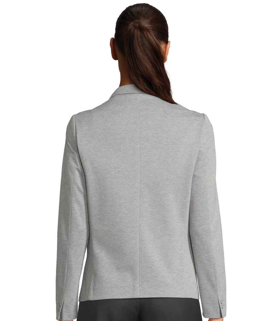 NEOBLU Ladies Marcel Piqué Blazer | Grey Marl Suit Jacket - Lancashire Teamwear