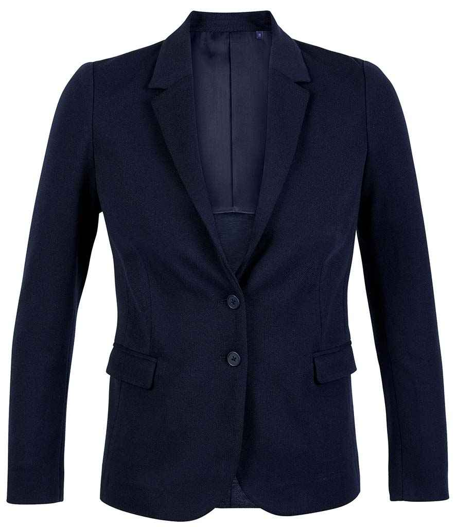 NEOBLU Ladies Marcel Piqué Blazer | Night Blue Suit Jacket - Lancashire Teamwear