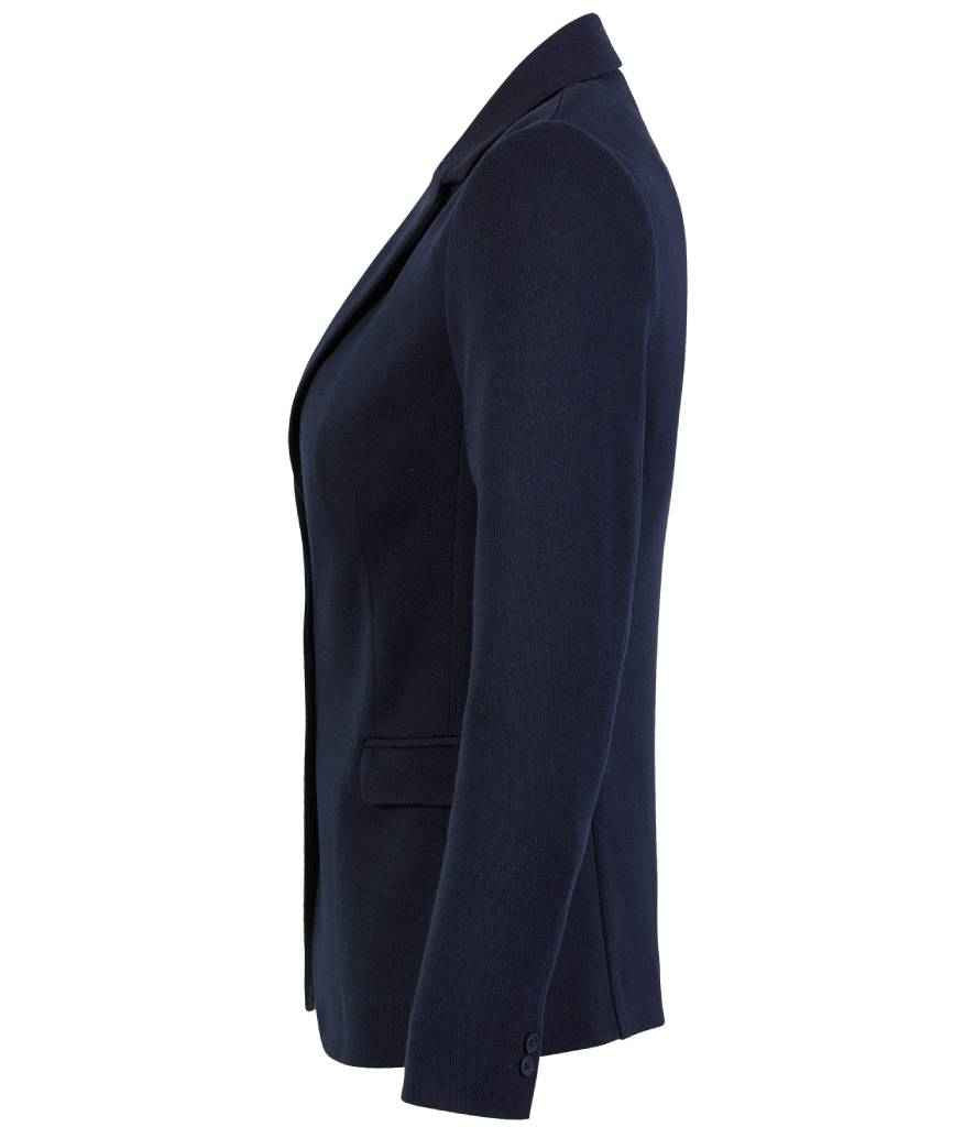 NEOBLU Ladies Marcel Piqué Blazer | Night Blue Suit Jacket - Lancashire Teamwear