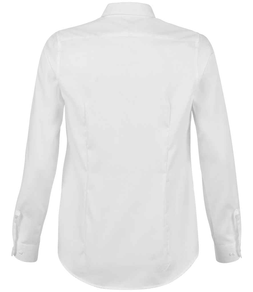 NEOBLU Ladies Blaise Long Sleeve Shirt | Optic White - Lancashire Teamwear