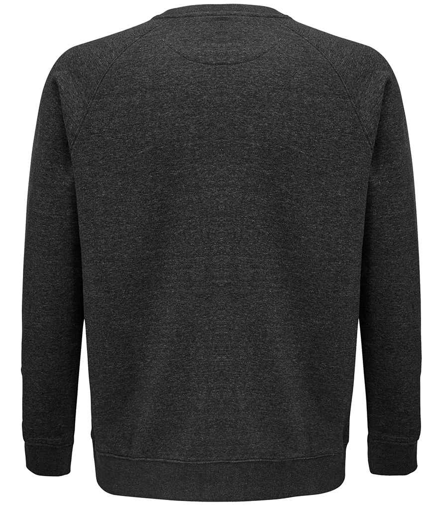 SOL'S Unisex Space Organic Raglan Sweatshirt | Charcoal Marl - Lancashire Teamwear