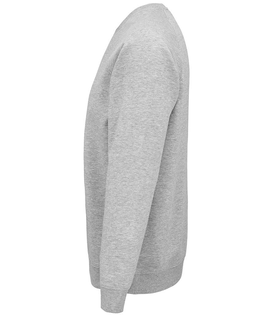 SOL'S Unisex Space Organic Raglan Sweatshirt | Grey Marl - Lancashire Teamwear