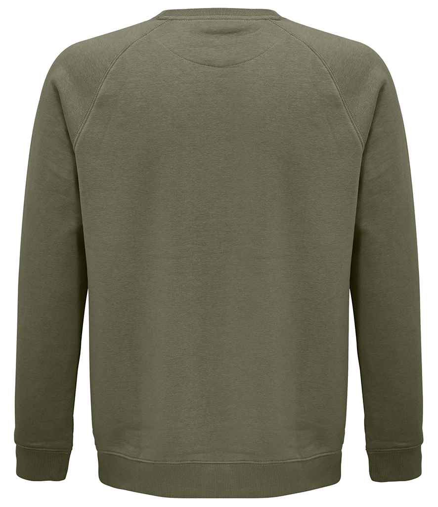 SOL'S Unisex Space Organic Raglan Sweatshirt | Khaki - Lancashire Teamwear