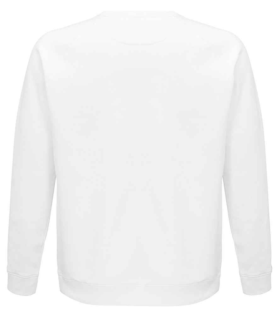 SOL'S Unisex Space Organic Raglan Sweatshirt | White - Lancashire Teamwear