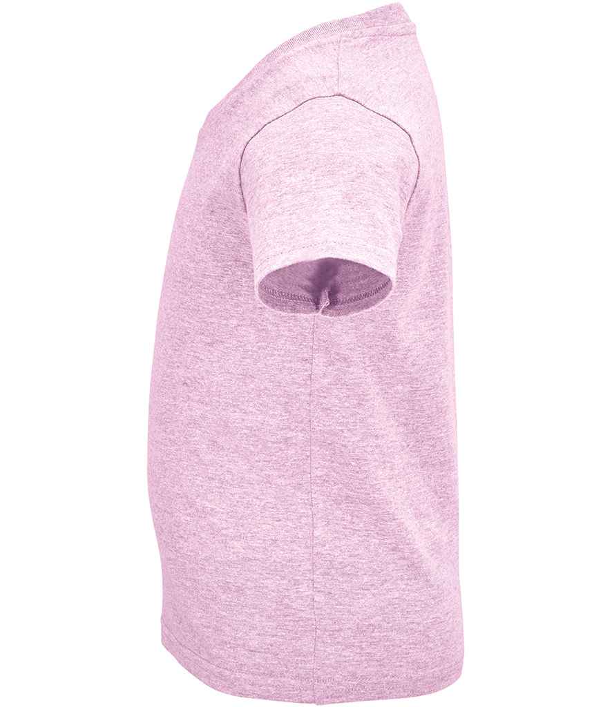 SOL'S Kids Crusader Organic T-Shirt | Heather Pink - Lancashire Teamwear