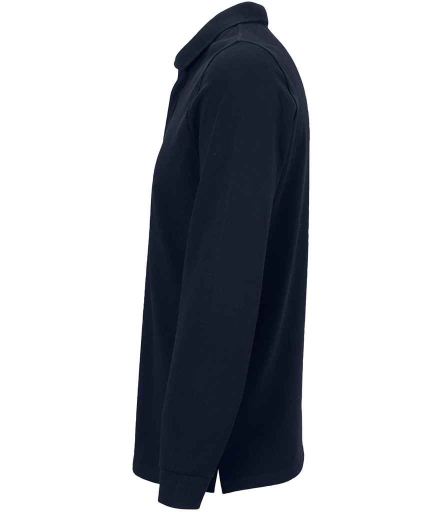 NEOBLU Owen Long Sleeve Piqué Polo Shirt | Night Blue - Lancashire Teamwear