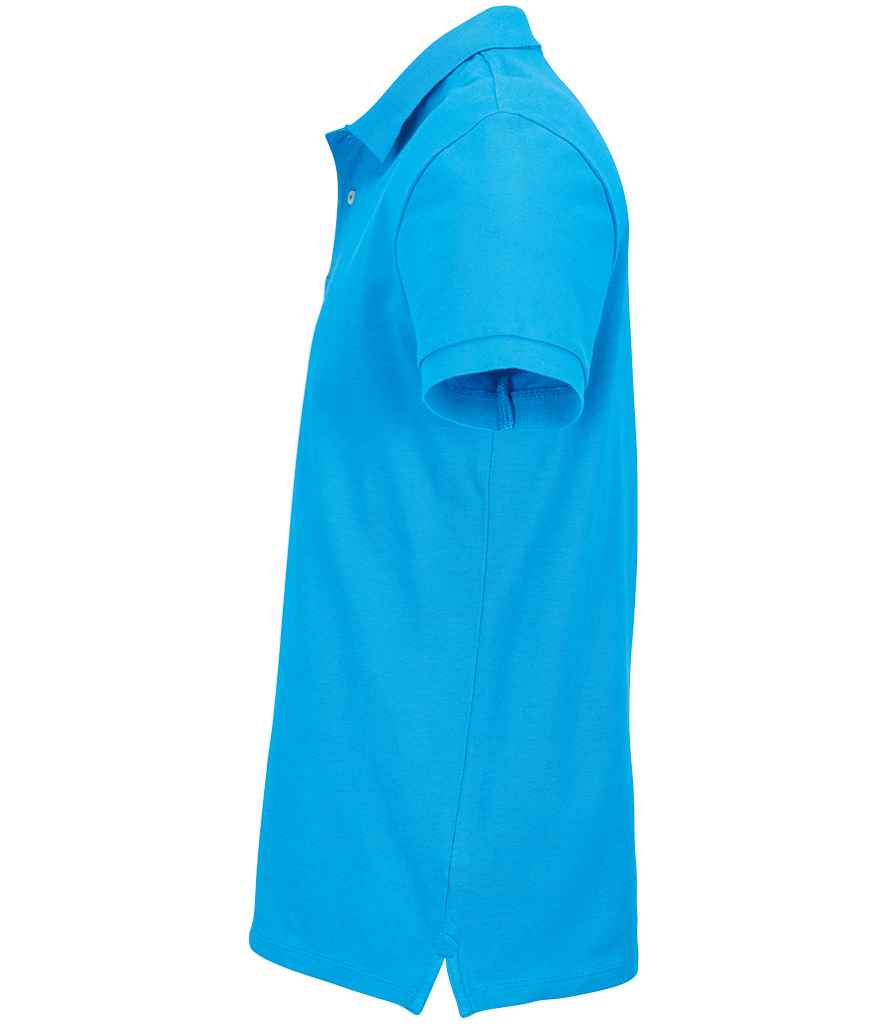 SOL'S Unisex Pacific Twin Piqué Polo Shirt | Aqua - Lancashire Teamwear