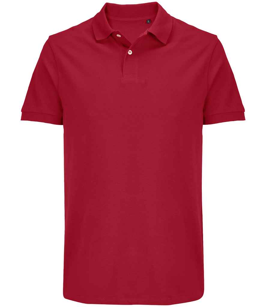 SOL'S Unisex Pacific Twin Piqué Polo Shirt | Folk Red - Lancashire Teamwear